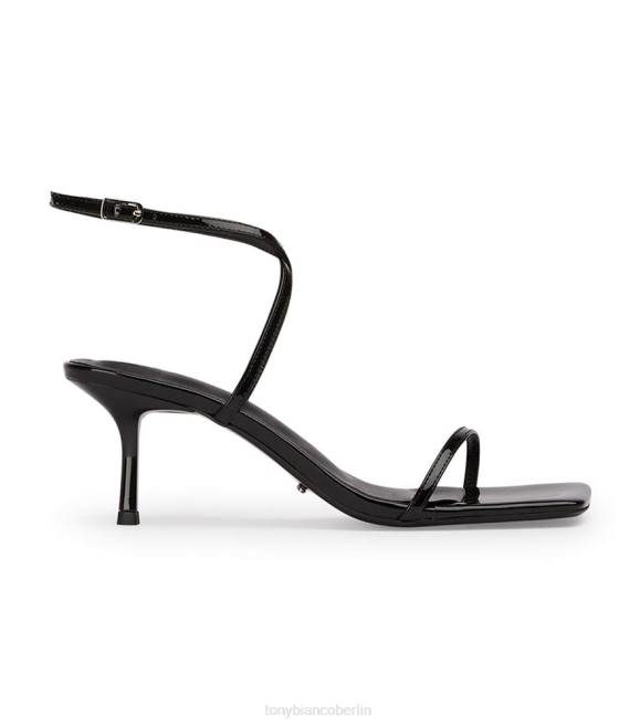 niedrige Absätze| de Tony Bianco Frauen Axt-Absätze schwarzes Lackleder 4624286